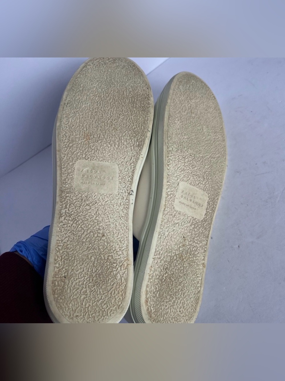 Freda Salvador Eda D’Orsay Sneaker Italian Leather size 9 White - Picture 5 of 5